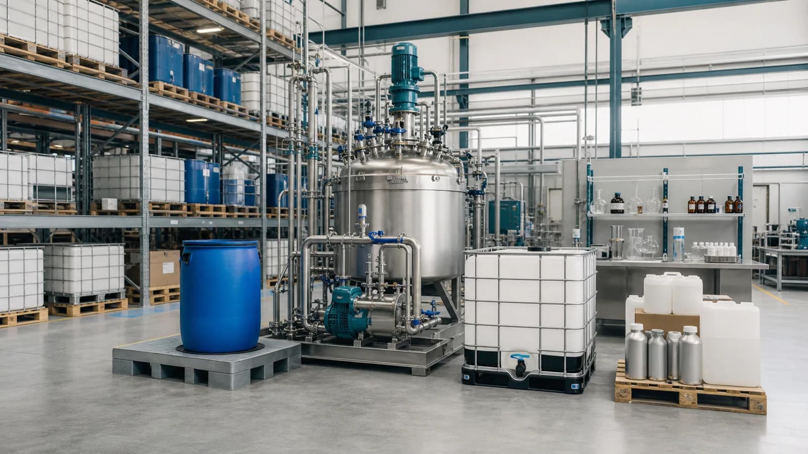 Industrial chemical formulation and bulk supply facility