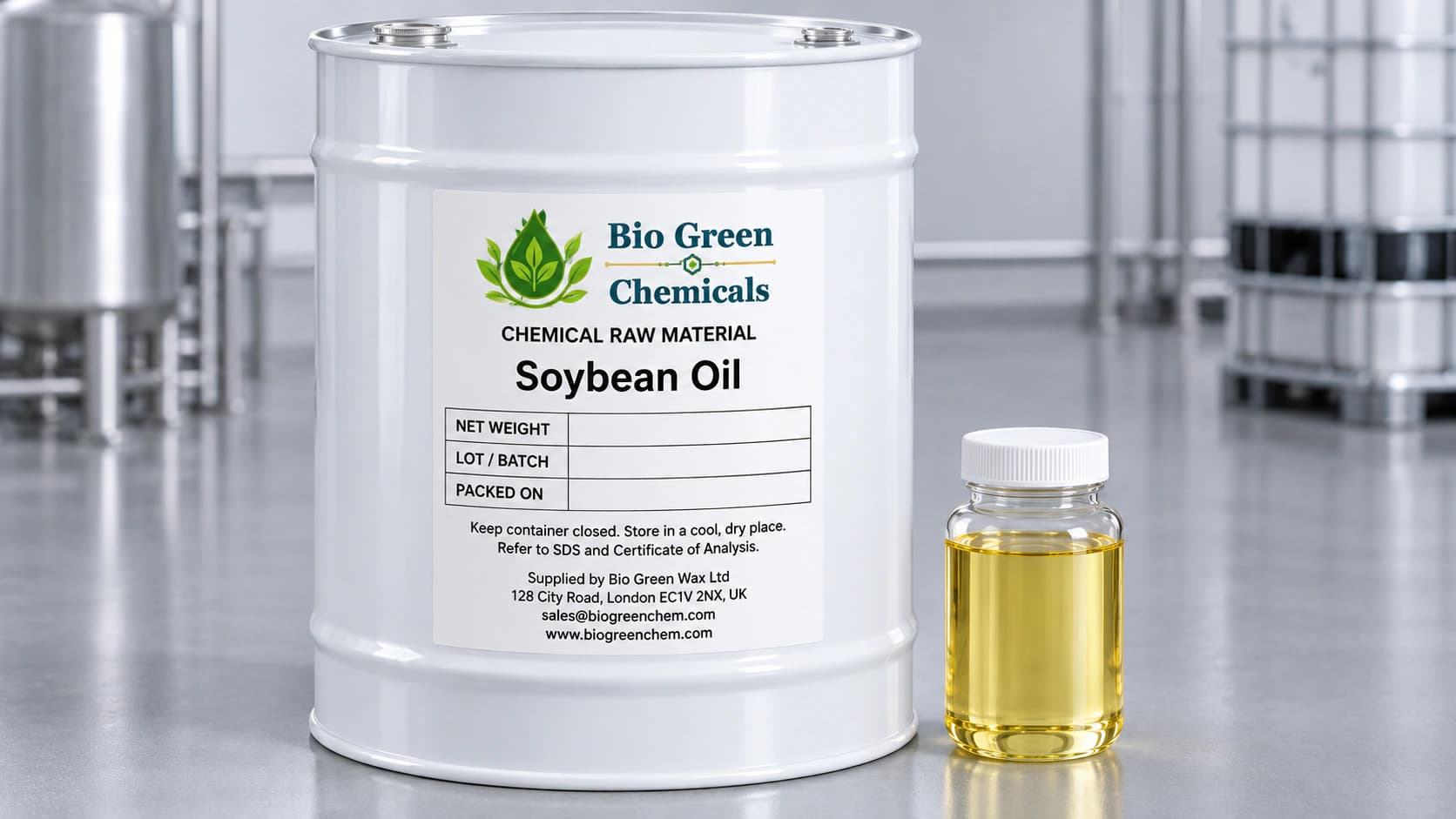 Refined Soybean Oil – Further Formulation Enquiries product from Bio Green Chem