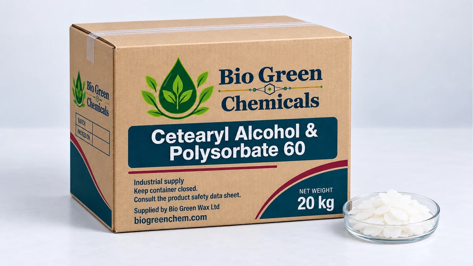 Cetearyl Alcohol & Polysorbate 60 – Cosmetic & Personal Care product from Bio Green Chem