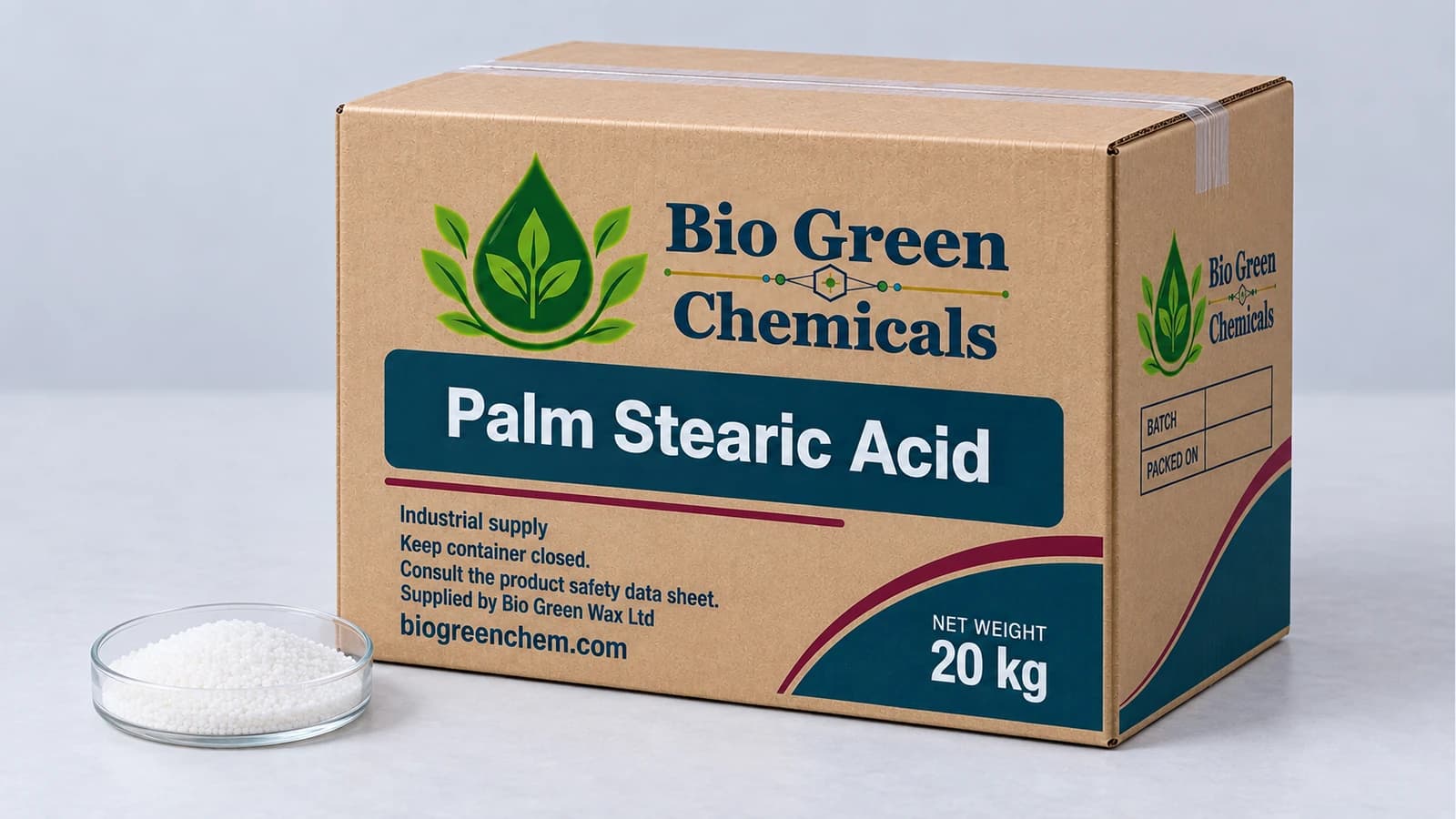 Ácido Esteárico de Palma – Cosmetic & Personal Care product from Bio Green Chem