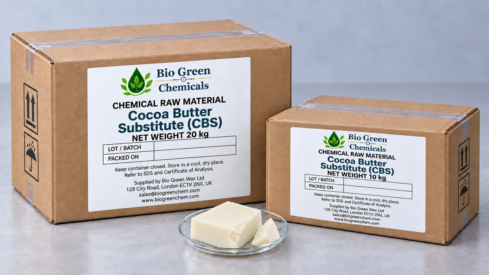 Cocoa Butter Substitute (CBS) – Further Formulation Enquiries product from Bio Green Chem