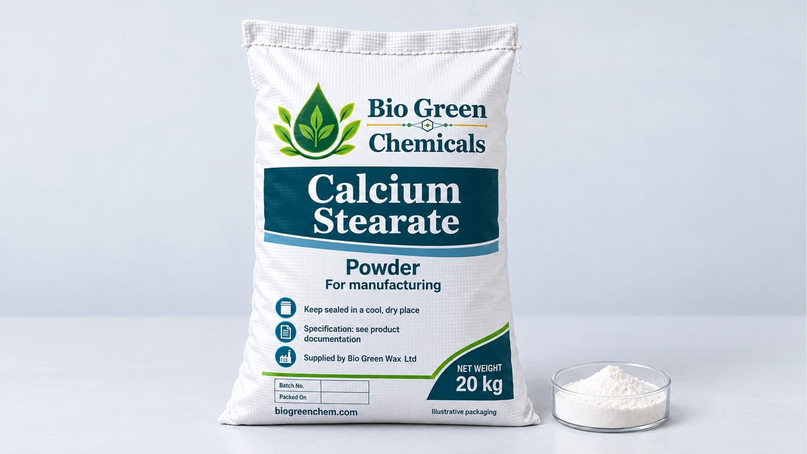 Estearato de calcio – Specialty chemicals product from Bio Green Chem