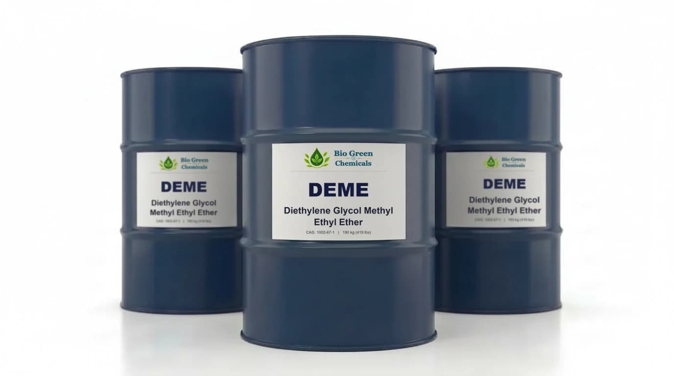 DEME - Diethylene Glycol Methyl Ethyl Ether – Solvents product from Bio Green Chem