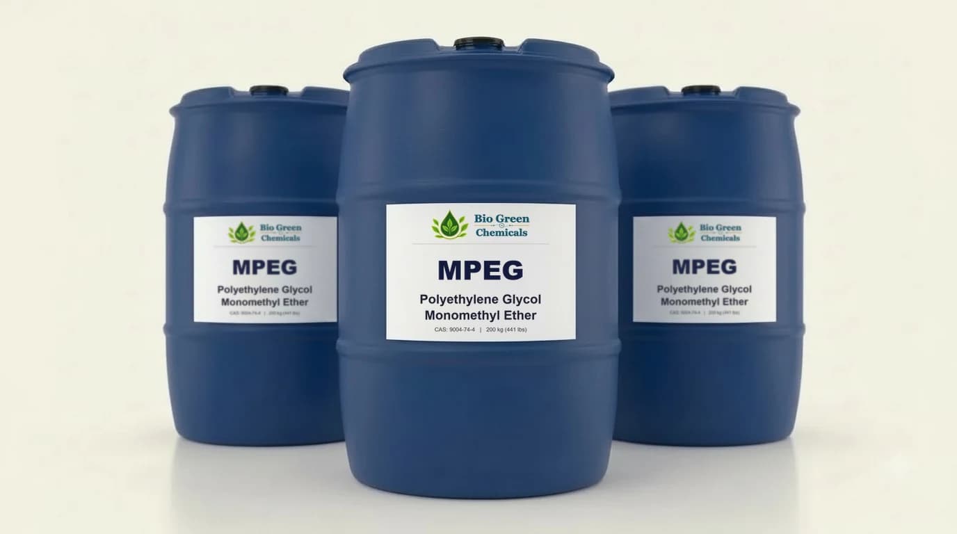 MPEG - Polyethylene Glycol Monomethyl Ether – Solvents product from Bio Green Chem