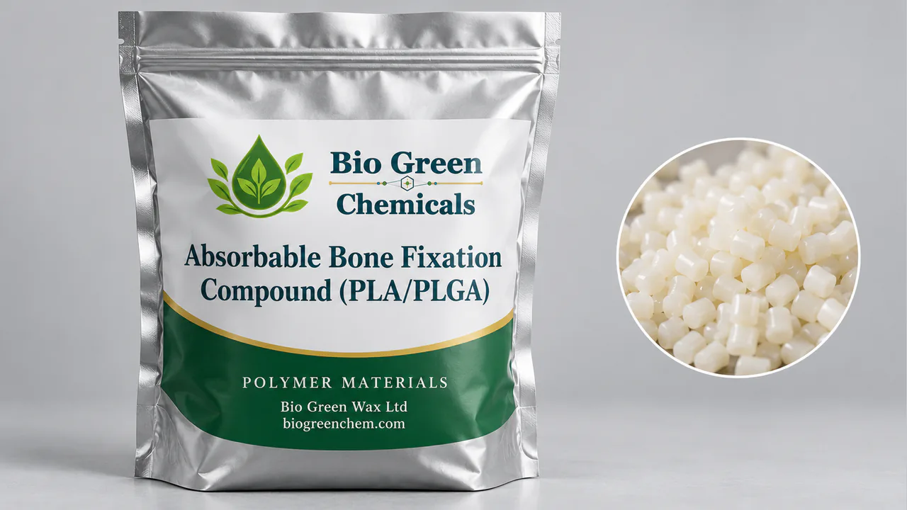 Absorbable Bone Fixation Compound (PLA/PLGA) – Biopolymers & compostable compounds product from Bio Green Chem