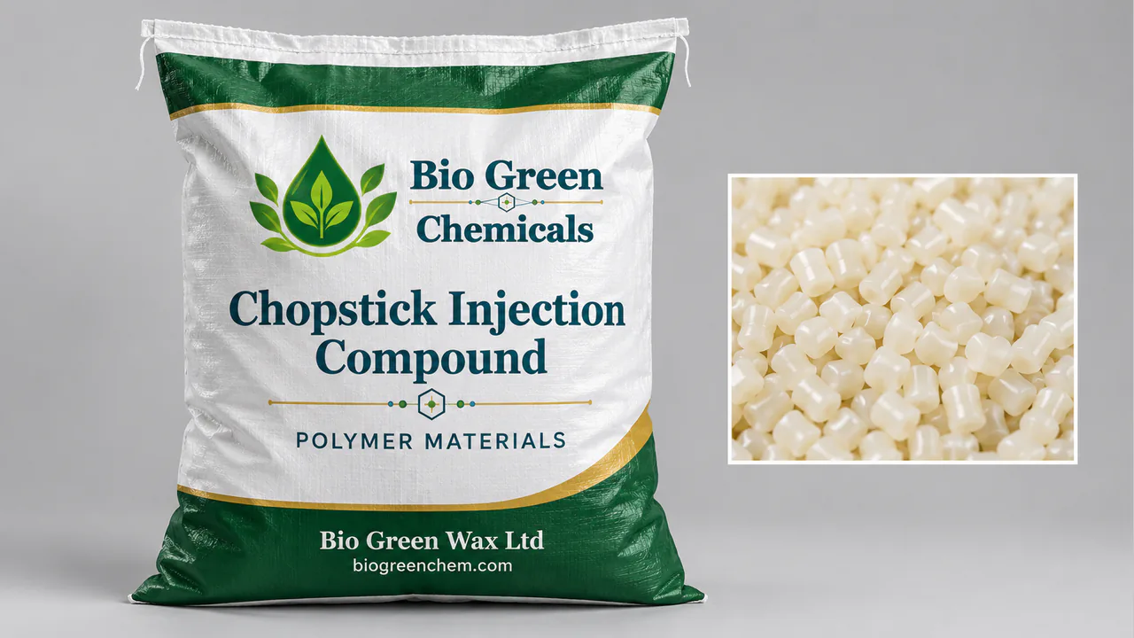 Chopstick Injection Compound (FDA) – Biopolymers & compostable compounds product from Bio Green Chem