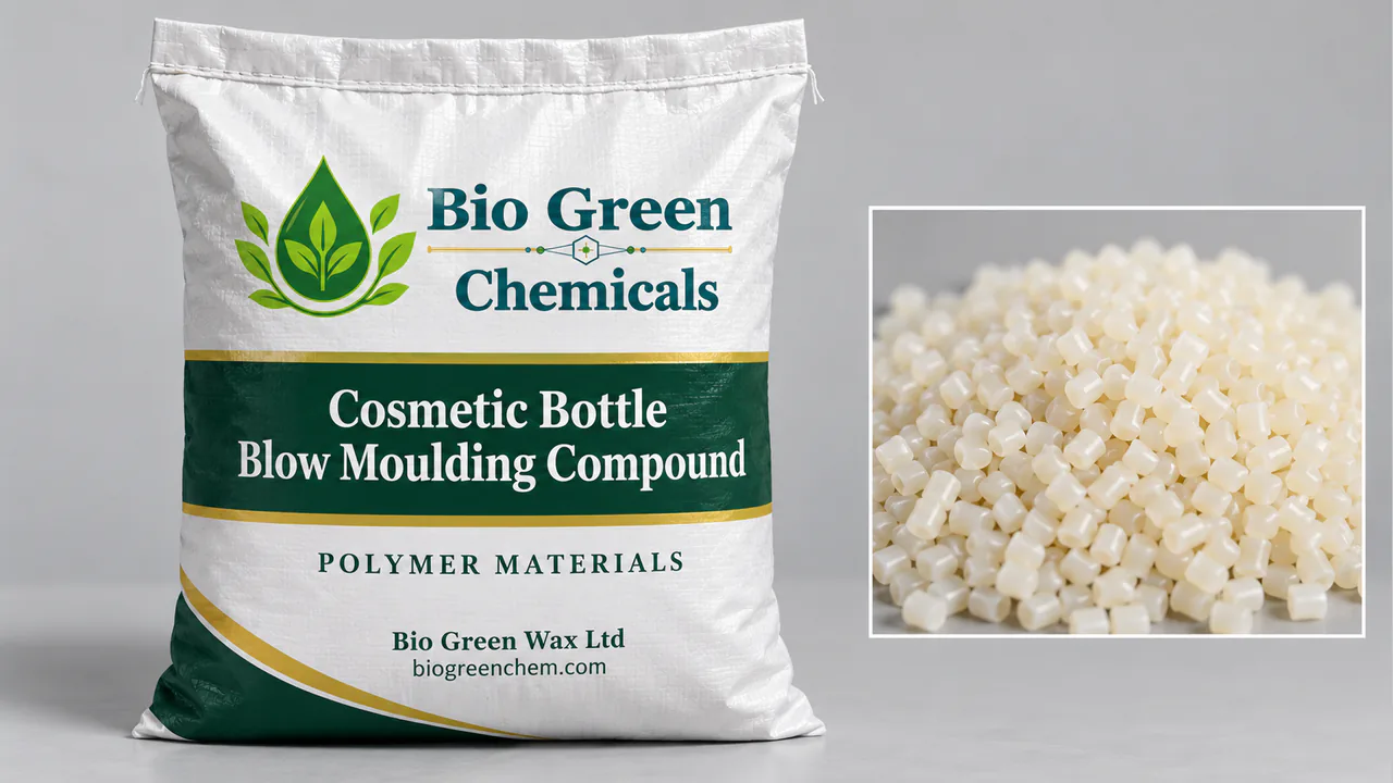 Cosmetic Bottle Blow Moulding Compound (FDA) – Biopolymers & compostable compounds product from Bio Green Chem