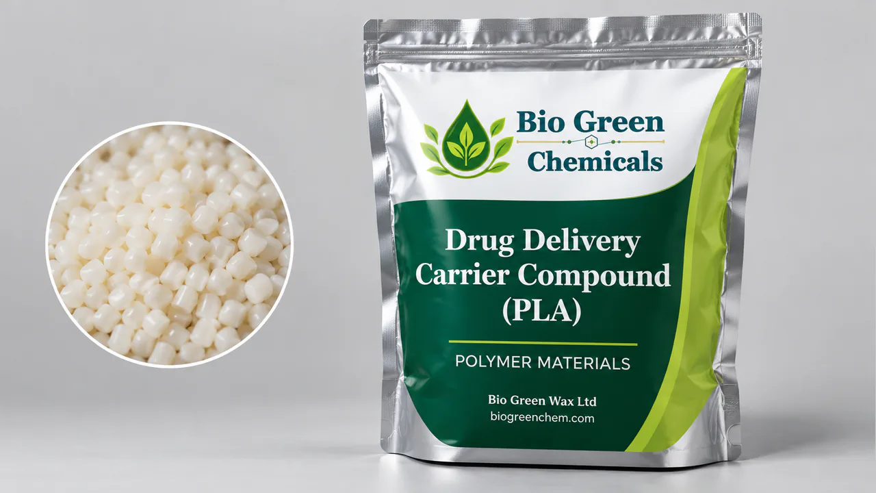 Drug Delivery Carrier Compound (PLA) – Biopolymers & compostable compounds product from Bio Green Chem
