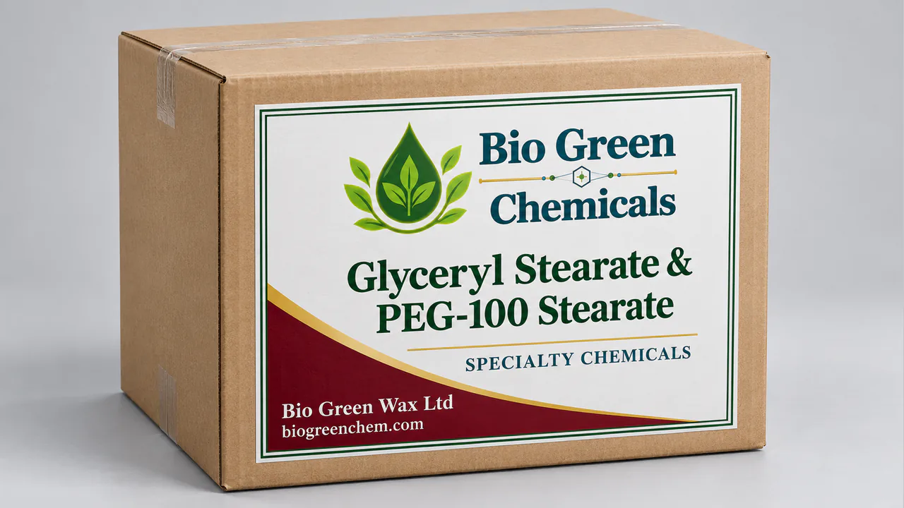 Glyceryl Stearate & PEG-100 Stearate – Cosmetic & Personal Care product from Bio Green Chem