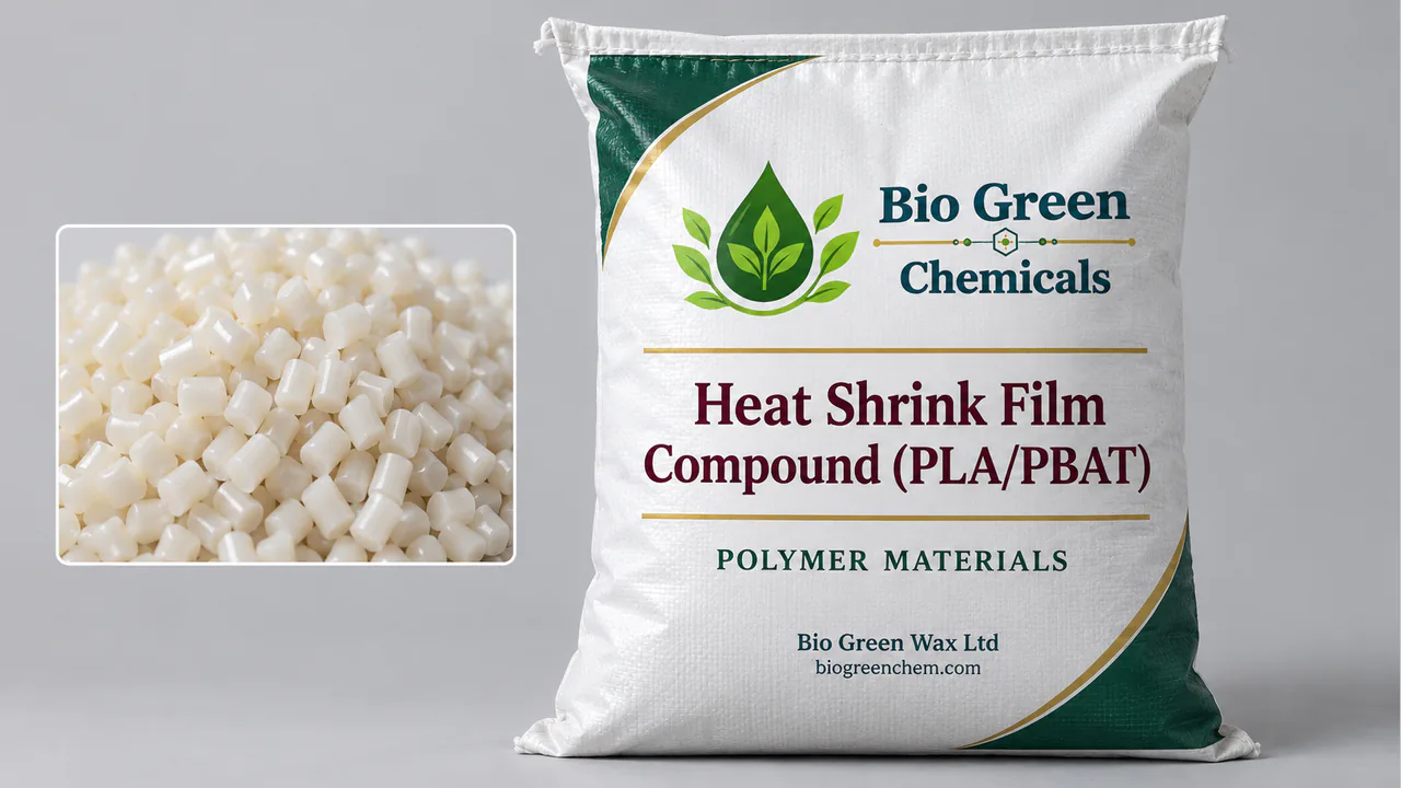 Heat Shrink Film Compound (PLA/PBAT) – Biopolymers & compostable compounds product from Bio Green Chem