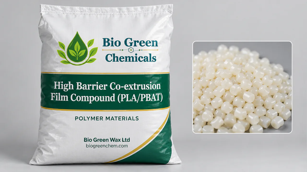 High Barrier Co-extrusion Film Compound (PLA/PBAT) – Biopolymers & compostable compounds product from Bio Green Chem
