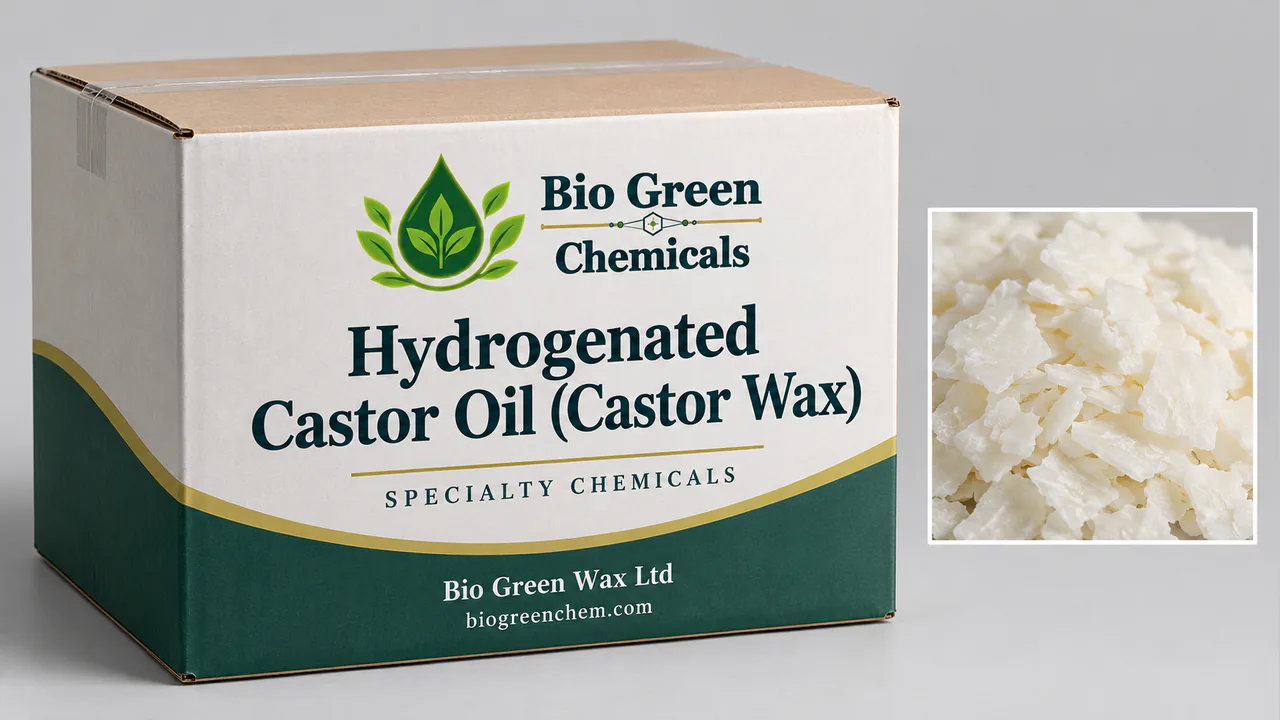 Hydrogenated Castor Oil (Castor Wax) – Cosmetic & Personal Care product from Bio Green Chem