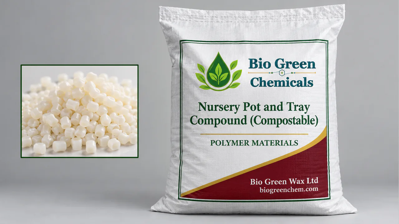 Nursery Pot and Tray Compound (Compostable) – Biopolymers & compostable compounds product from Bio Green Chem