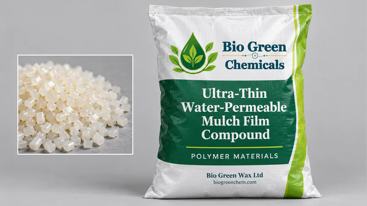 Ultra-Thin Water-Permeable Mulch Film Compound – Biopolymers & compostable compounds product from Bio Green Chem