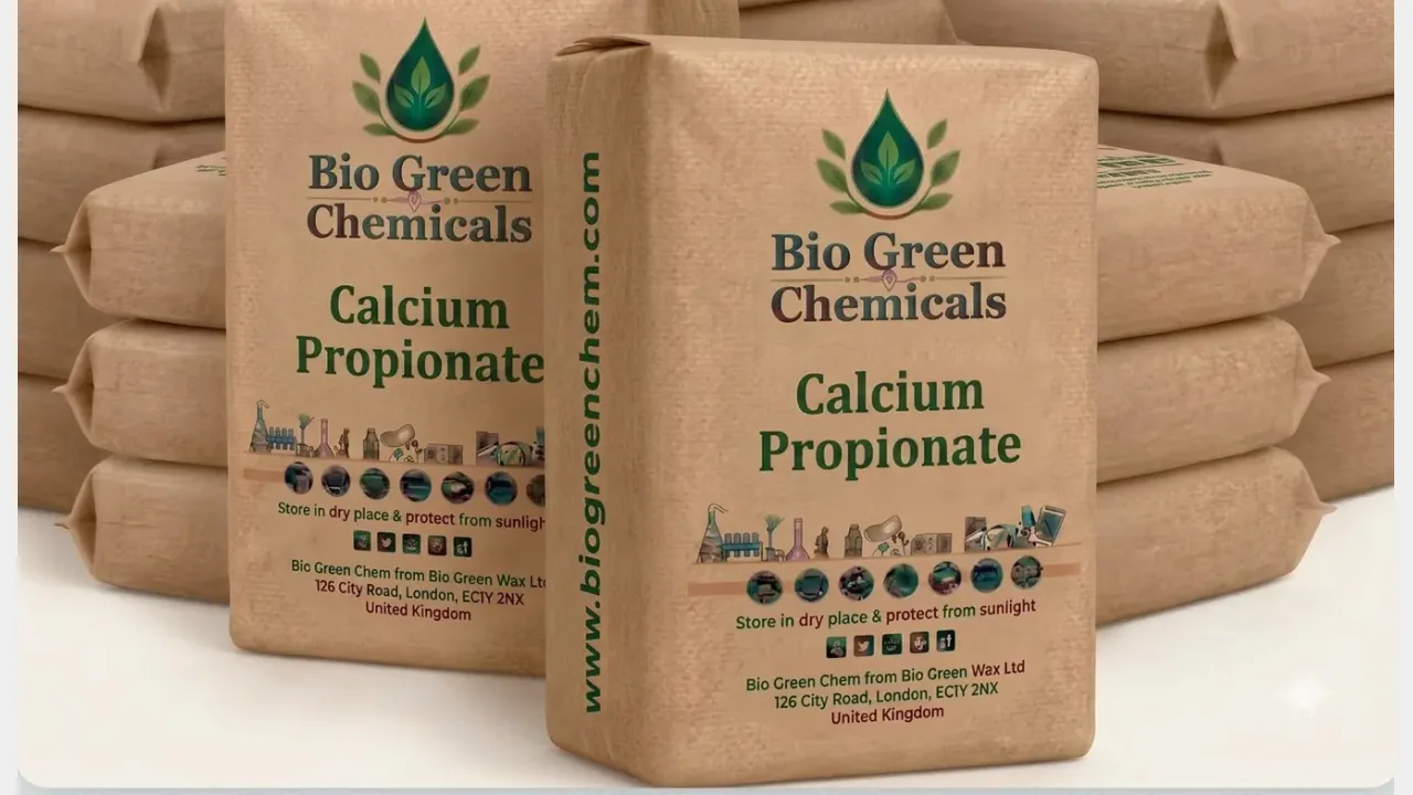 Calcium Propionate — feedstock option for Water & Effluent Treatment