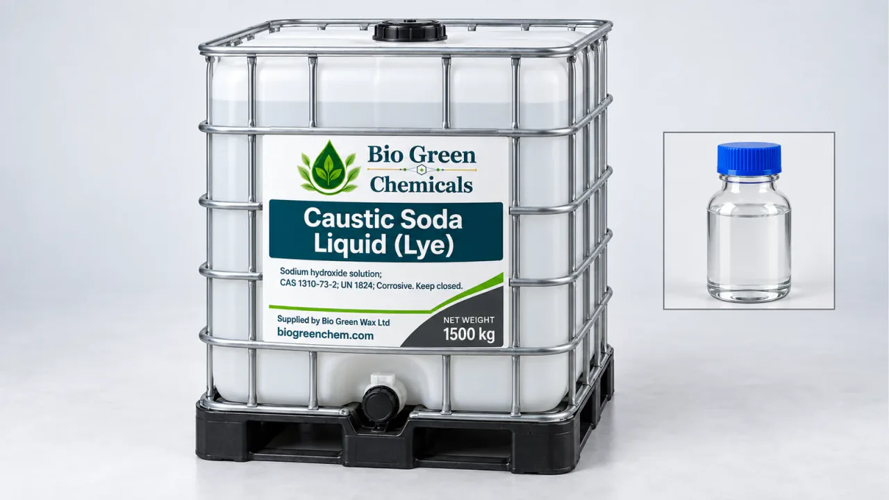 Caustic Soda Liquid (Lye) – Acids & salts product from Bio Green Chem