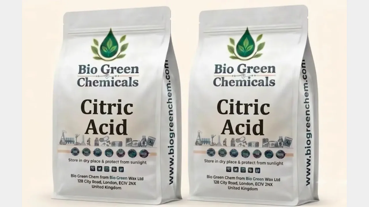 Citric Acid – Acids & salts product from Bio Green Chem