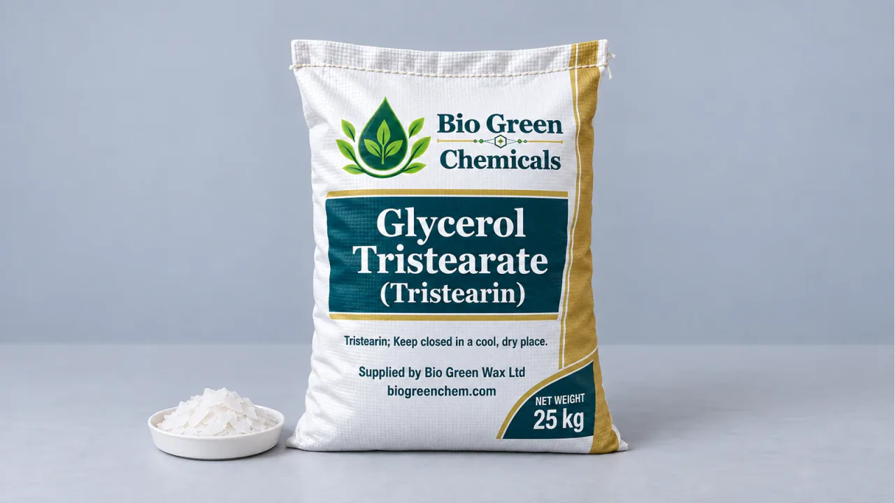 Glycerol Tristearate (Tristearin) – Specialty chemicals product from Bio Green Chem