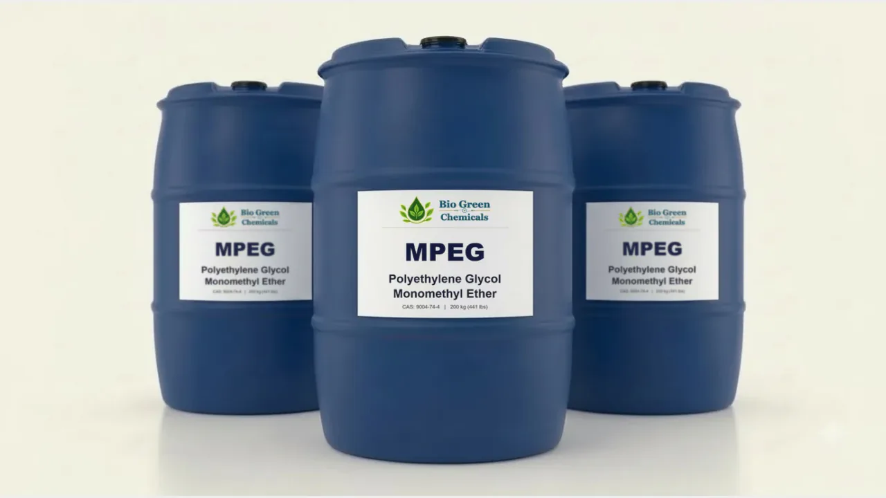 MPEG - Polyethylene Glycol Monomethyl Ether — feedstock option for Industrial Manufacturing & Formulation