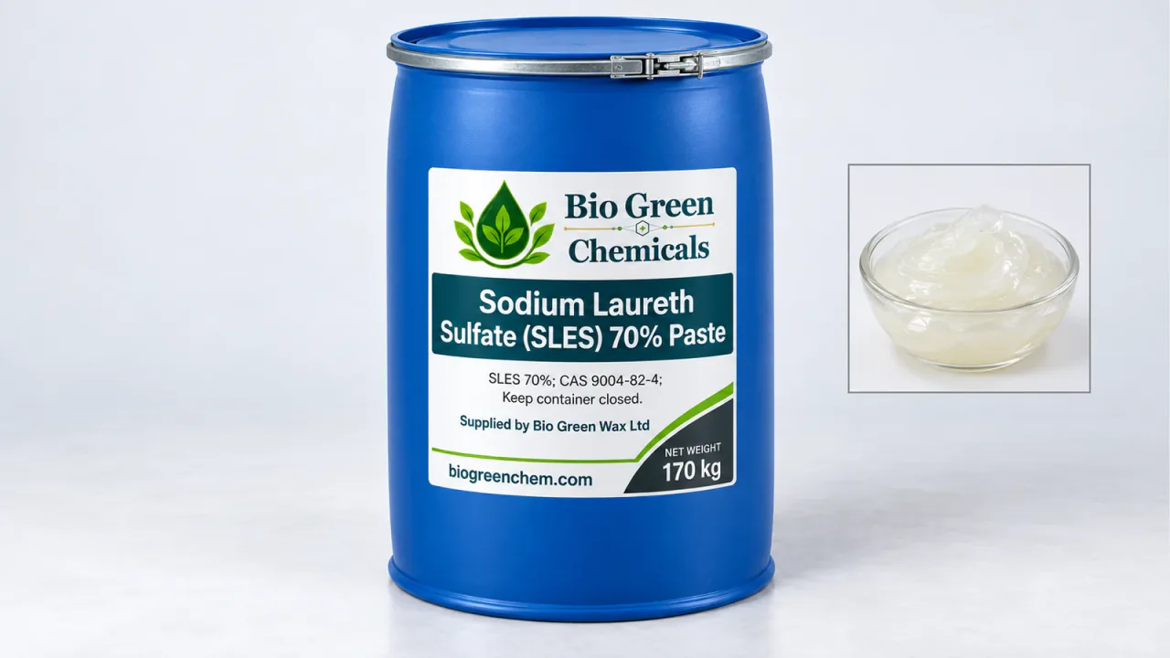 Sodium Laureth Sulfate (SLES) 70% Paste – Cosmetic & Personal Care product from Bio Green Chem