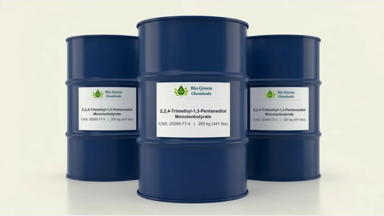 2,2,4-Trimethyl-1,3-Pentanediol Monoisobutyrate – Coalescing agents product from Bio Green Chem