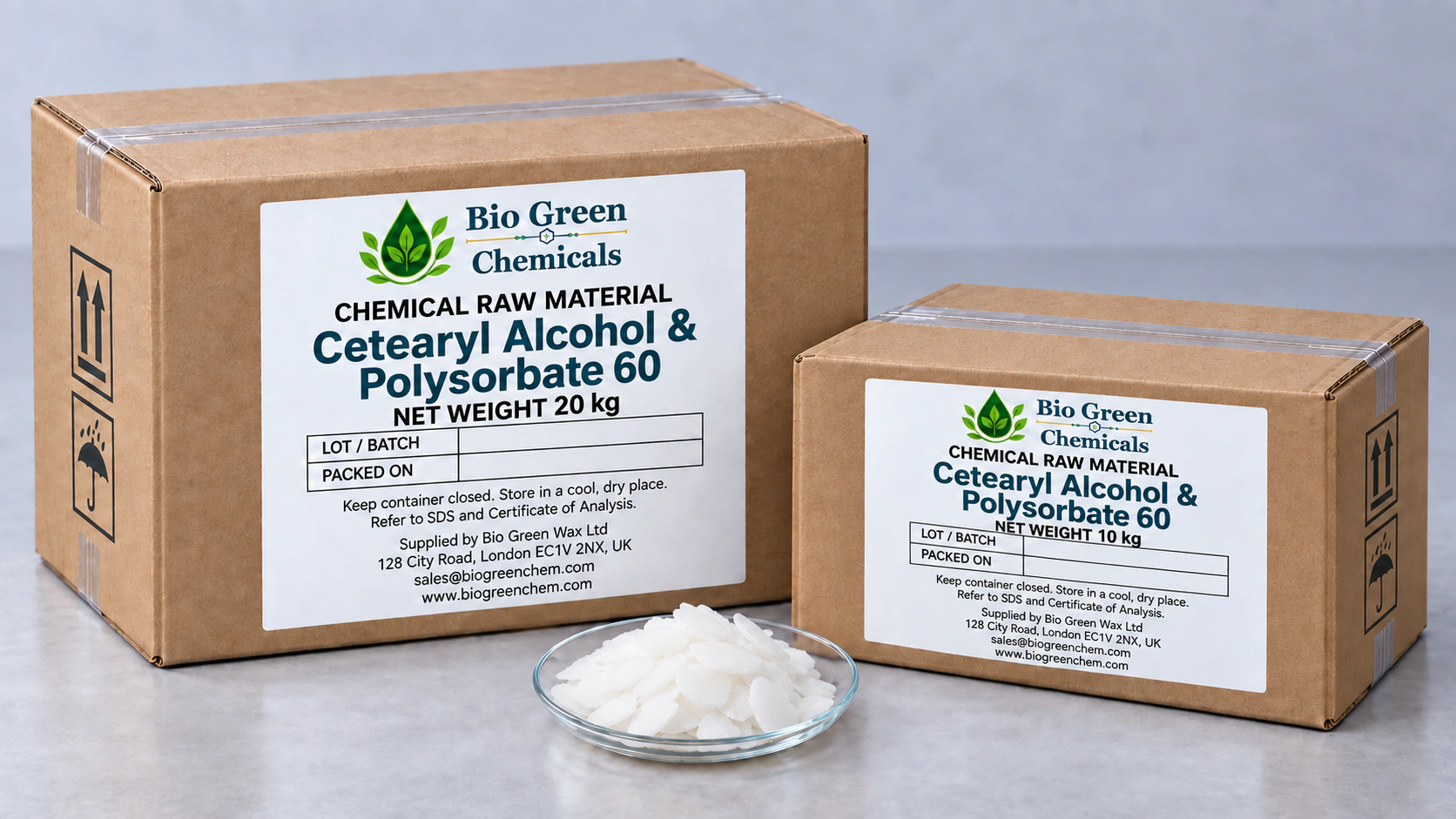Cetearyl Alcohol & Polysorbate 60 — feedstock option for Cosmetic & Personal Care Ingredients